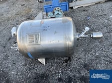 100 gallon Alloy Fab, Tank, 316L Stainless Steel, 15 psi, 30" diameter x 30" straight side, dish top &