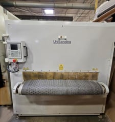51.2" Unisanding #240K+120K, Cross & Longitudinal Brush Denibbing Sander, (2) 51.2" width Brush Heads, 10-60