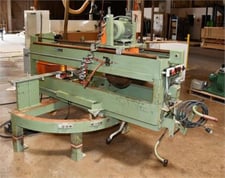 Midwest Automation #5033, Countertop Saw, 16" Blade diameter, 5.6" Depth of Cut, 45 FPM, 5 HP, 34500 RPM, 1985