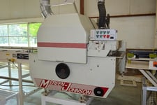 31" Mereen-Johnson #431-DC, Dip Chain Gang Rip Saw, 14" max Thickness, 6" Throat, 30-170 FPM, 75 HP, 3600