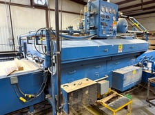 Schuetz Tool #SS-48-96-H, Membrane Veneer Press, 55" x 106" Press capacity, (2) Shuttle Tables