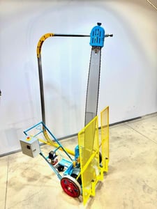 Sering Sawmill Machinery #Blue-Babe, Portable Yard Saw, Electric, 48" x 52" Package capacity, 7" Double-End