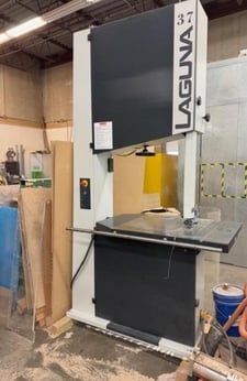 36" Laguna #LT37, Welded Steel Bandsaw, 37" Wheel diameter, 261" L x 1/8" -2" width Blade Size, 31" x 50"