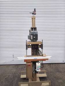 2 Spindle, Doucet #Airbor-T-1000, Vertical Boring Machine, 12" width x 16" L Table, 1 diameter Spindles, 0.5"
