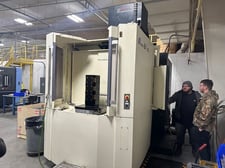 Makino #A61NX, CNC horizontal machining center, 60 automatic tool changer, 28.7" X, 25.6" Y, 31.5" Z, 14000
