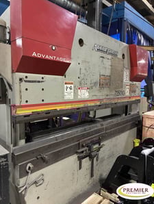 250 Ton, Accurpress #725010, Advantage package press brake, 10' overall, 100" between housing, 8" stroke, 2001