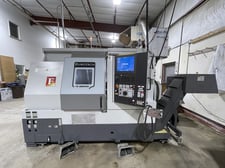 Eurotech #TA-20-YS, CNC lathe, 29.9" swing, 8" chuck, 2.6" bar, 25.5" centers, Fanuc 32iMB, Mist-Fit MF550
