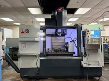 Haas #VM-3, CNC 4-Axis vertical machining center, 40" X, 26" Y, 25" Z, WIPS, 2015