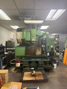 OKK #MCV-520, CNC 4-Axis vertical machining center, 40" X, 20" Y, 22" Z, 24 automatic tool changer