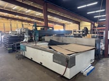 Flow #Mach-100-4020, CNC waterjet cutting system, 30 HP, 60k psi pump, Paser 900 hopper, 2019