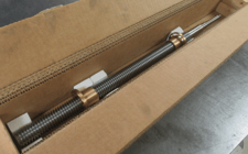 Acer #3VKH mill, 1-1/4" diameter x 5-Acme pitch 16" cross feed screw assembly, new