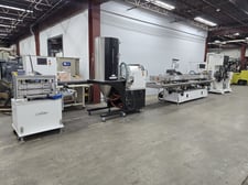 2" Davis Standard, super blue single screw extrusion line, 24:1 L/D ratio, air cooled barrel, 42" centerline