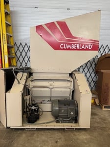 16" x 40" Cumberland #1640X, granulator, 30 HP, 3 knife open rotor, 2 bed knives, hydraulic hopper tilt, 2007