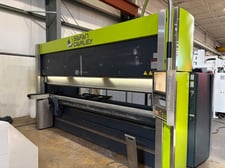 143 Ton, SafanDarley #E-Brake-130-4100, electric press brake, 13' 5" OA, 160" between housing, 11.8" stroke