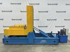 TRFM, hydraulic coil upender/tilter with V-cradle, 7.5 HP, 1430 RPM, self contained hydraulic power unit