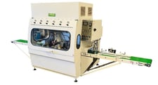 Cam-Wood #TS-12ATSPX, moulding spray finishing system, 24" x 3.5" capacity, 32-96 FPM, PLC Control, 2026