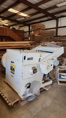 Cresswood #EF-36-50ST, low noise waste grinder, horizontal feed, 5" x 36" feed opening, 36" W x 10" dia.