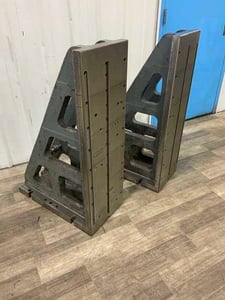 14-1/4" x 44-1/4" x 28-1/2" Angle plates, tapped holes, set