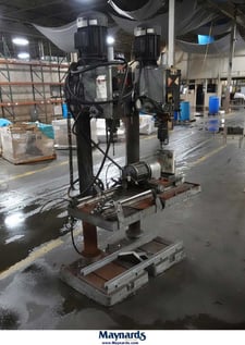 Jet #GHD-20, single spindle drill, 2 HP, 10" spindle to column, 4-1/2" column diameter, 3" quill diameter