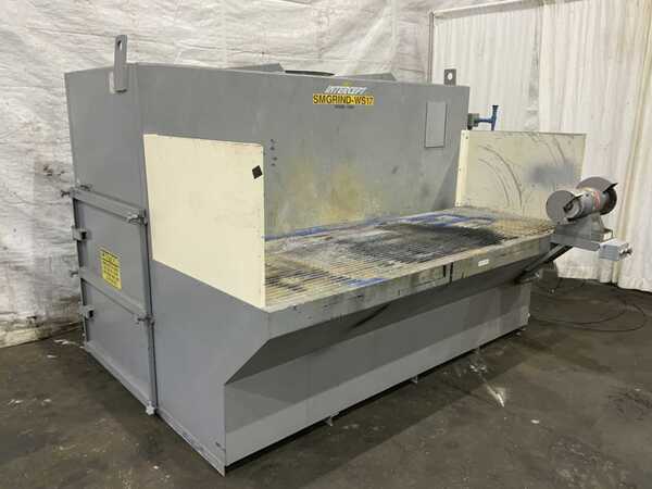 96" x 36" Intercept #WS17, downdraft table, 8 cartridge type filters, 7200 cfm air flow