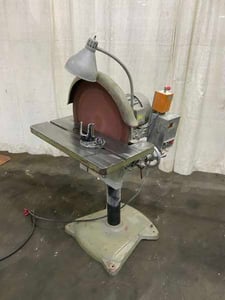 20" State #D20, disc sander, 27" x 10-1/2" tilting work table, forward/reverse spindle switch, 1725 RPM