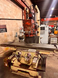 Fortworth #VBM-5VL, Bed-Type Vertical Milling Machine, 19" x 86" table, 59" X, 23" Y, 10 HP, 1500 RPM