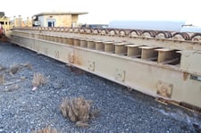 Apron Feeder, 53' long x 77" wide, 5-1/2" flight height, 9-3/4" top roller, 350 bar, 18 RPM