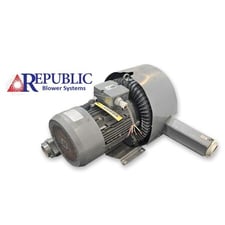 353 cfm, Republic-Lagun Blower Systems #HRB-1102, Regenerative Blower, 16.9 HP, 3360 RPM, 220-275/380-460