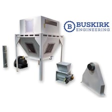 Buskirk Engineering, Counterflow Pellet Cooler System, 25 cu.ft. capacity, 25" discharge height, 12" square