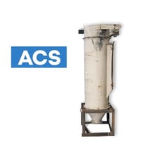 Ancaster Conveying, Cylindrical Filter Receiver/Dust Collector, 24" diameter x 113" tall filter, (7) 5-3/4"