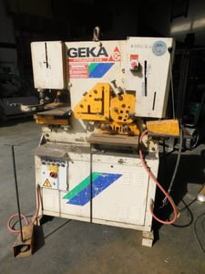 5" x 5" x 1/2" Geka #Hydracrop-55A, Ironworker, 65000 psi, 1996
