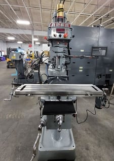 Acer E-Mill #EVS-3VS-II, vertical mill, 3 HP, 9" x49" tbl., 60-4500 RPM, R8, Newall DP700 2-Axis digital read