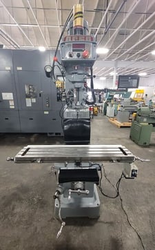 Acer E-Mill #EVS-3VS-II, vertical mill, 3 HP, 9" x48" tbl., 60-4500 RPM, R8, Newall DP700 2-Axis digital read