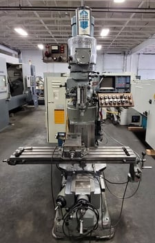 Bridgeport #Series-I, vertcal mill, 9" x48" tbl., 3 HP, 5000 RPM, R8, VFD, servo X & Y power feed, power draw