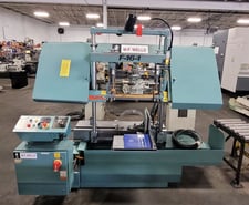 16" x 20" W.f. Wells #F-16-1, semi-auto twin-post horizontal bandsaw, 1.25" x .042" x 15 blade, 60-425 FPM