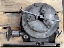 Universal Vise and Tool Co., horizontal/vertical rotary table, 8" 3-jaw Pratt Burnerd chuck