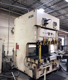 176 Ton, Aida #NC2-160 (2), 7.87" stroke, 19.68" die height, 1.18" adj., 30-55 SPM