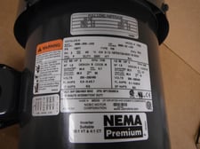2 HP 1745 RPM Nidec #FR78, AC Electric Motor for Bridgeport Milling Machine, Frame 56C, 200-230/460 Volt