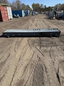 34" wide x 13' long Power Roller Conveyor, 1 HP, 1760 RPM, Tigear 2 gearbox, 15:1 ratio