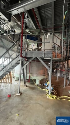 3V Tech #FPP1000/FF, Nutsche Filter, 304 Stainless Steel, 50psi, 107.6 sq.ft., 2014