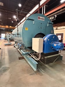 500 HP Superior #X6-5-2500-S150, Steam Boiler, IC Burner, 150 PSI, 2514 sq.ft., skid mount, 2007