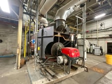 400 HP Hurst #S2000-15-9, Firetube Steam Boiler, 15 PSI, 13800 PPH, 2000 sq.ft., 90" shell ID, 2011