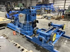 Webb #M-5, offset roll, 1/2" capacity, 24" cc, 10 HP, 1775 RPM, 192" overall, used tooling, replaced motor &