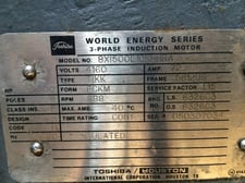 500 HP 900 RPM Toshiba, Frame 5812US, TEFC-TC, BB, rebuilt, 4160 Volts