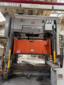 400 Ton, Clearing Niagara #SC2-400-120-60, straight side double crank, 12" stroke, 42" Shut Height, 14" adj.
