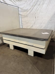 72" x 96" x 16" Granite Surface Combustion Plate w/ stand