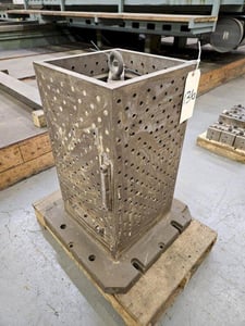 13-3/4" x 13-3/4" x 25-1/4" four sid, 20.75" x 20.75" base