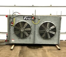 York #ICB2A-468LH, refrigeration cooler evaporator, 250 psig, 8.09 cu.ft., (2) 3 HP fans