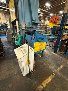 18" x .02" CHS #MXS-318PL, coil feeder & straightener combo, 3" feed roll diameter, 48" passline