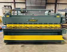 1/4" x 10' Cincinnati #1810, mechanical shear, 36" front operated manual back gauge, 7.5 HP, 60 SPM